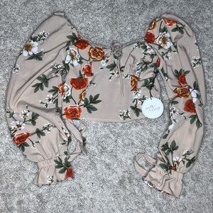 Milk and Honey long Sleeve floral blouse